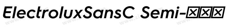 ElectroluxSansC Semi字体转换 ElectroluxSansC Semi字体转换